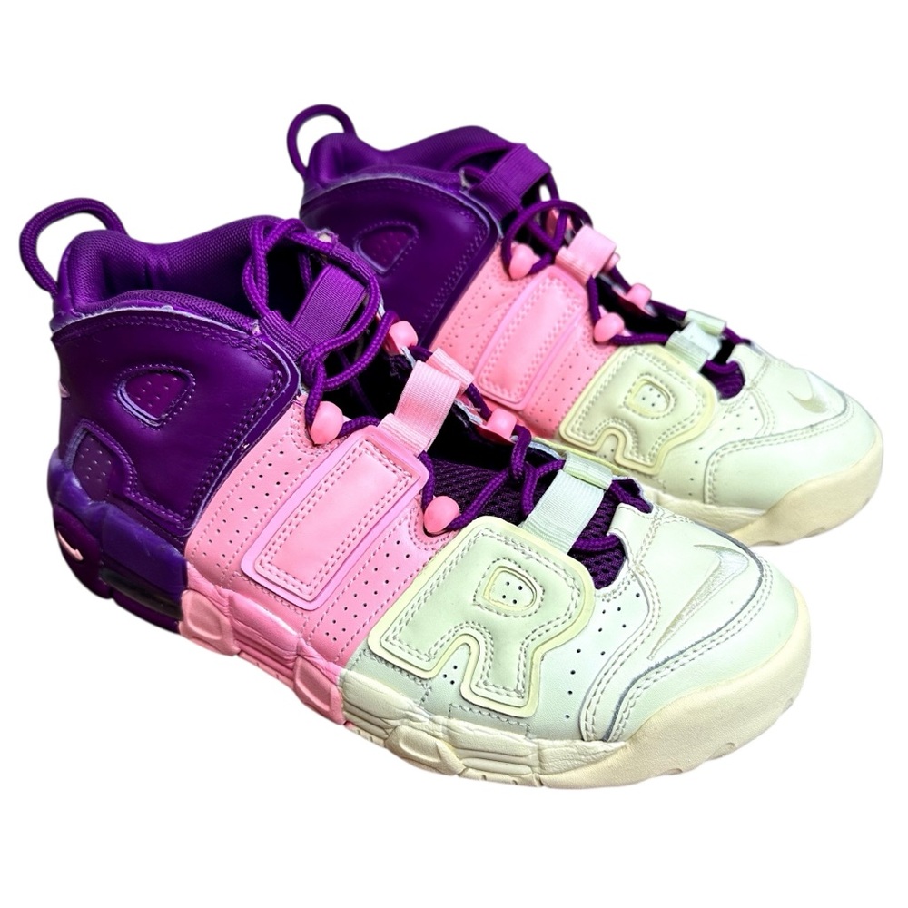 Nike Air More Uptempo GS Lucky Charms Sneakers Shoes SZ 7 Youth, 8.5 Women’s - Picture 1 of 11